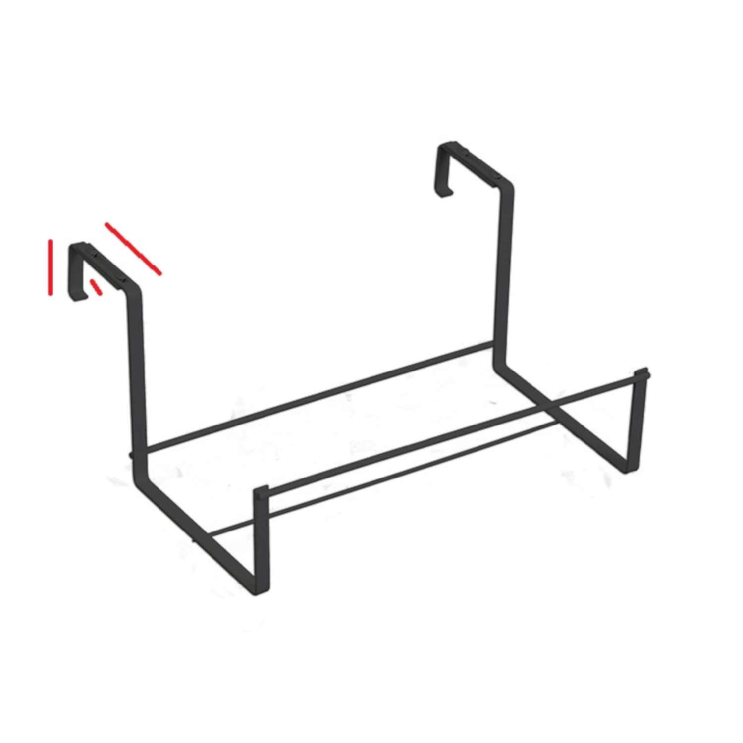Panacea Black Steel 7-1/4 in. H Deck Box Extender Hook