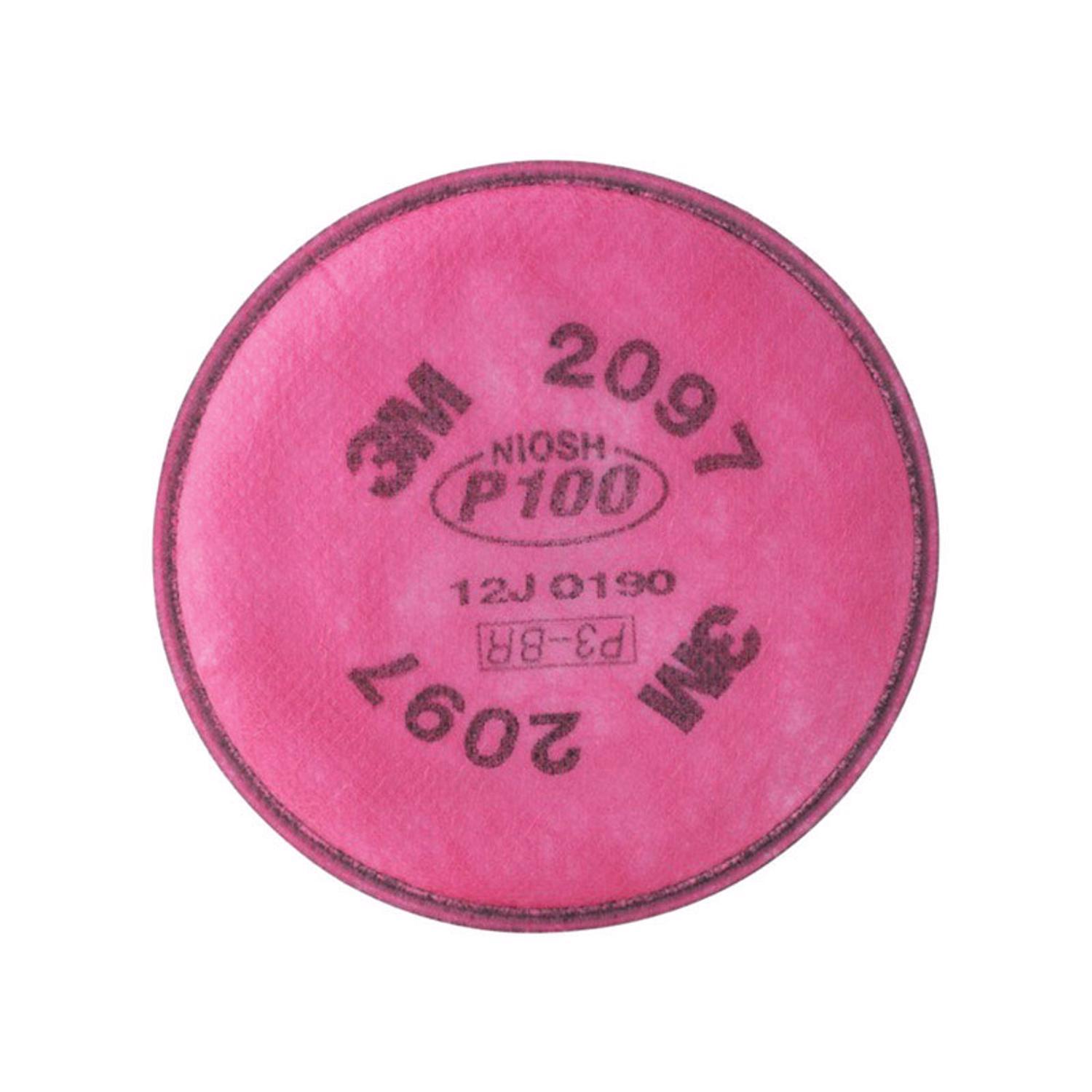 Photos - Medical Mask / Respirator 3M P100 Respirator Mask Replacement Filter Pink 2 pc 2097 