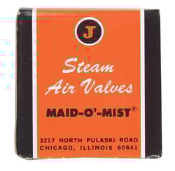 Jacobus Maid O' Mist Model #5 1/8 in. Other Other Angle Steam Vent
