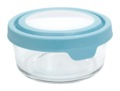 Anchor Hocking TrueSeal 1-Cup Glass Food Storage Container with Airtight  Lid, Green