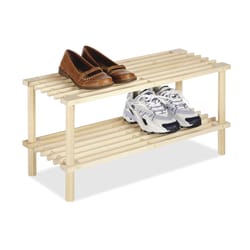 Whitmor 11.50 in. H X 24.75 in. W X 10.25 in. L Wood Shoe Rack