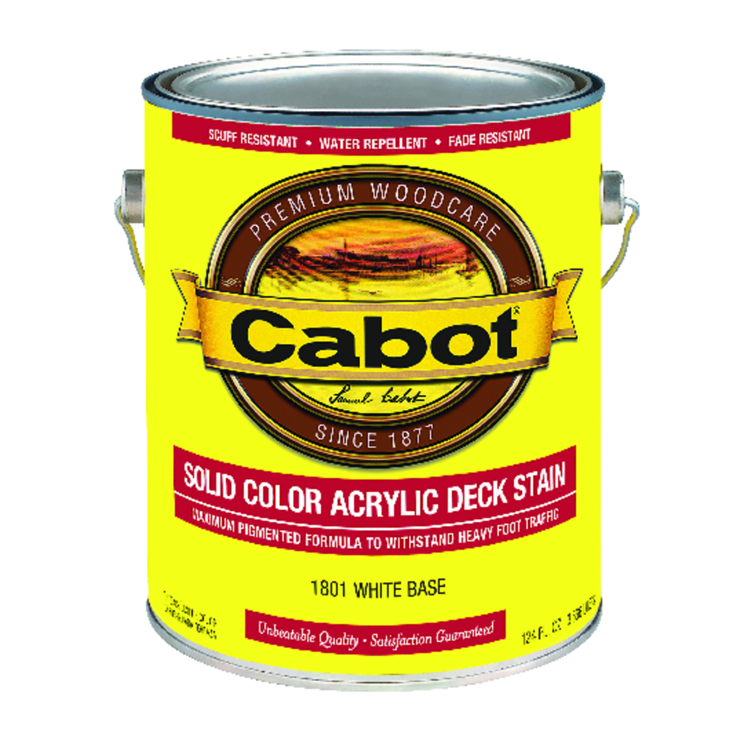 UPC 080351118012 product image for Cabot Solid Color Decking Stain, Opaque (01-1801) | upcitemdb.com