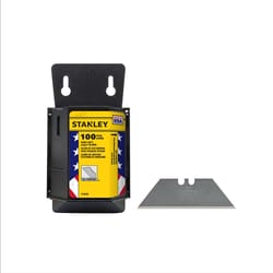 Stanley High Carbon Steel Heavy Duty Blade Dispenser with Blades 2.4 in. L 100 pc