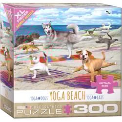 Eurographics Yoga Beach Jigsaw Puzzles Multicolored 300 pc