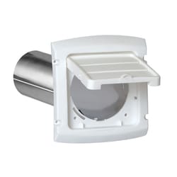 Dundas Jafine EzAccess 7 in. L X 4 in. D White Aluminum/Plastic Wall Exhaust Hood