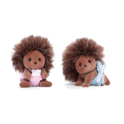 Calico Critters Pickleweed Hedgehog Twins Dolls 2 pc