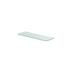 Dolle 0.31 in. H X 15.7 in. W X 4.7 in. D Clear/White Glass Shelf