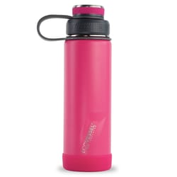 EcoVessel Boulder 20 oz Wild Magenta BPA Free Insulated Water Bottle w/ Strainer