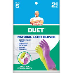 Mr. Clean Duet Latex Cleaning Gloves S Assorted 2 pair