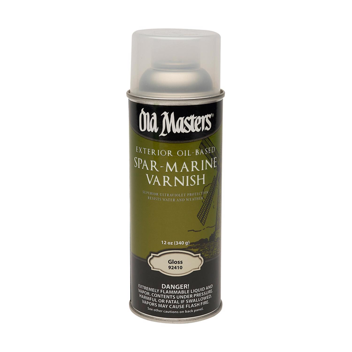 Old Masters Gloss Clear OilBased Marine Spar Varnish Spray 12 oz Ace