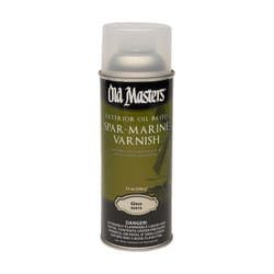 Old Masters Gloss Clear Oil-Based Marine Spar Varnish Spray 12 oz