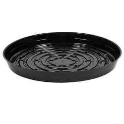 Curtis Wagner Plastics 12 in. D PVC Plant Saucer Black