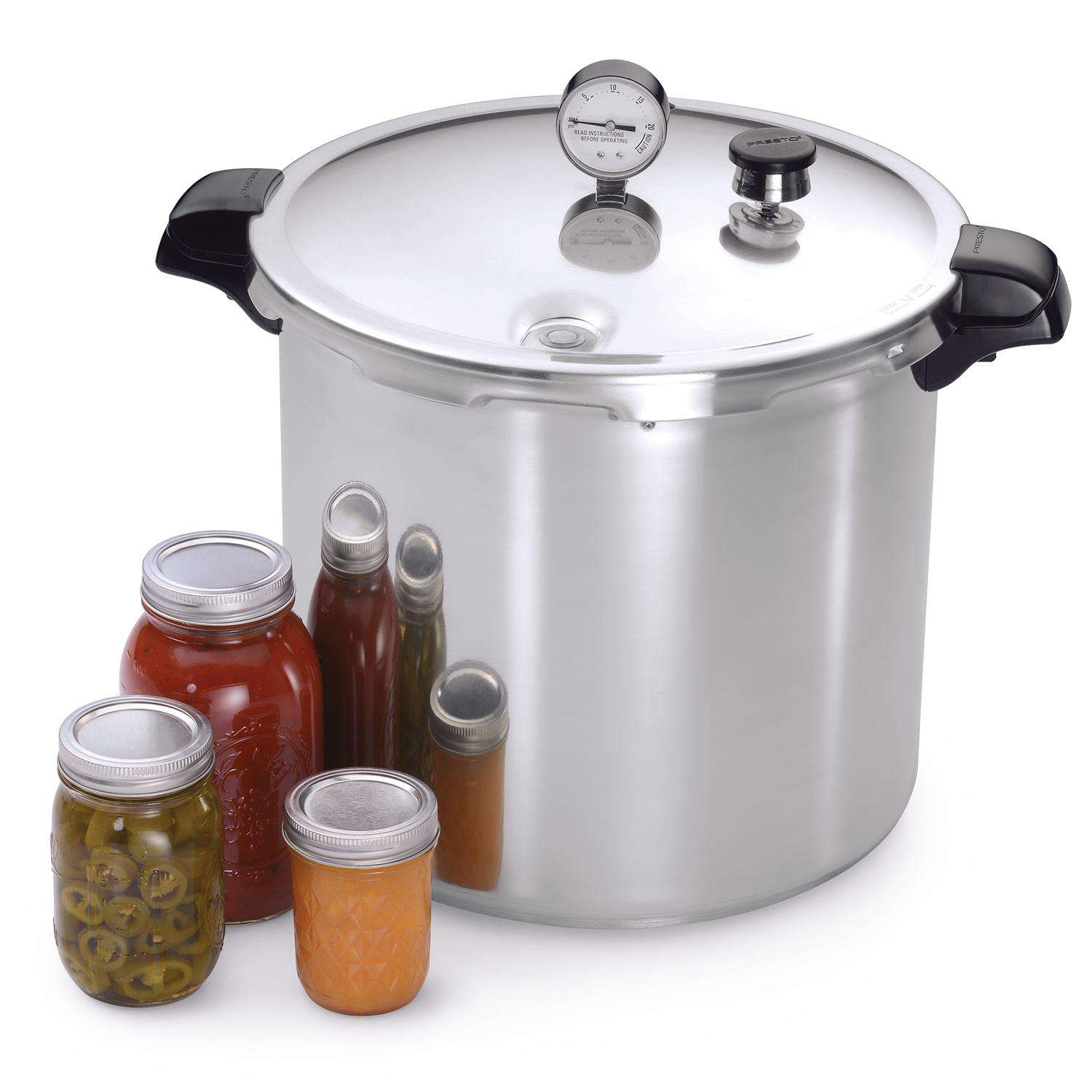 Presto Pro Stainless Steel Pressure Cooker, Silver, 8 qt