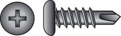 HILLMAN No. 6 Ga. X 3/8 in. L Phillips Pan Head Sheet Metal Screws 1 pk