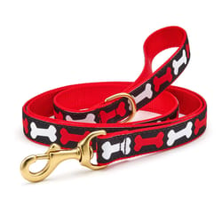 Up Country Red No Bones About It Nylon Dog Leash