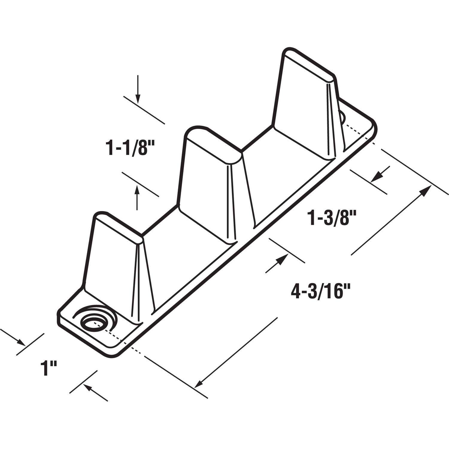 Prime-Line White Nylon Door Guide 2 pc - Ace Hardware