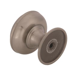 Amerock Revitalize Round Cabinet Knob 1-1/4 in. D 1-1/4 in. Satin Nickel 1 pk