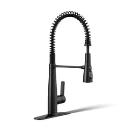 Kohler Leste One Handle Matte Black Pull-Down Kitchen Faucet