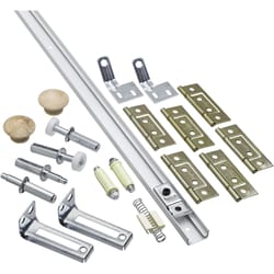 National Hardware 60 in. L White Steel Folding Door Hardware Set 1 pk