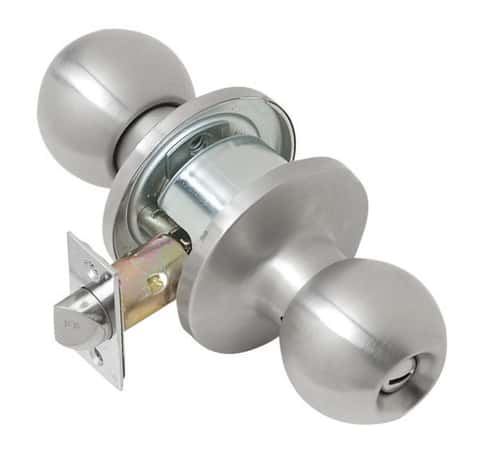 Stanley Solid Steel Chain Knob Guard Door Lock Brass Finish Vintage Quality  NEW