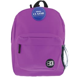 Bazic Products Classic Collection Purple Backpack 17 in. H X 6 in. W