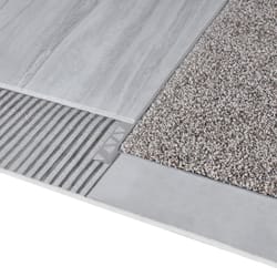 M-D BUILDING PRODUCTS 0.44 in. H X 1.125 in. W X 96 in. L Prefinished Clear Aluminum Tile Edge