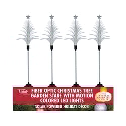 Alpine LED 40 in. Christmas Tree Solar Stake Pathway Decor