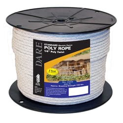 Dare 6 in. D X 600 in. L White Twisted Poly Rope