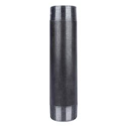 STZ Industries 1-1/2 in. MIP each X 1-1/2 in. D MIP each Black Steel 10 in. L Nipple