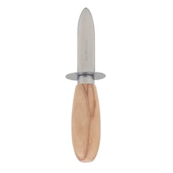 Harold Import Silver / Natural Stainless Steel/Wood Oyster Knife