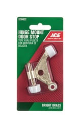 Ace 1 in. H X 2-5/8 in. W Metal Bright Gold Hinge Pin Door Stop Mounts to door and wall
