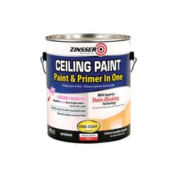 Zinsser Flat Bright White Water-Based Ceiling Paint and Primer in One Interior 1 gal