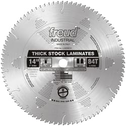 Freud 14 in. D X 1 in. Thick Laminate TiCo Hi-Density Carbide Circular Saw Blade 84 teeth 1 pk