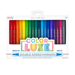 OOLY Color Luxe Double Ended Assorted Brush and Fine Tip Markers 1 pk