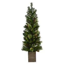 Prelit Artificial Christmas Tree with Remote Control Pencil RGB