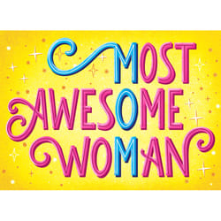Avanti Seasonal Most Awesome Woman (Mom) Mother's Day Card Paper 2 pc