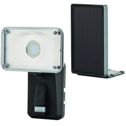 Heath Zenith Motion-Sensing Solar Powered LED Black Security Light