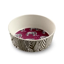 TarHong Multicolored Safari/Elephant Melamine 8 cups Pet Bowl