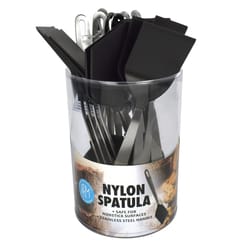 R&M International Corp Black/Silver Nylon/Stainless Steel Spatula