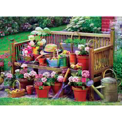 Eurographics Garden Bench Jigsaw Puzzle Multicolored 1000 pc