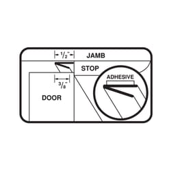 M-D Building Products Brown Plastic Weatherseal For Windows 204 in. L X 0.38 in.