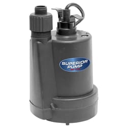 Superior Pump 1/4 HP 1800 gph Thermoplastic Top Utility Pump