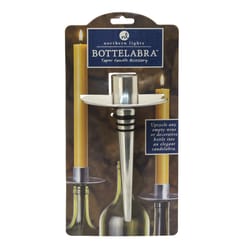 Northern Lights Bottelabra Pewter Unfragranced Scent Taper Candle Holder