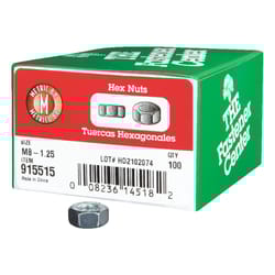 Hillman M8-1.25 mm Zinc-Plated Steel Metric Nylon Lock Nut 50 pk Hillman M8-1.25 mm Zinc-Plated Steel Metric Nylon Lock Nut 50 pk
