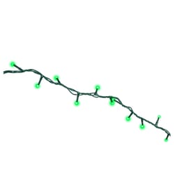 Holiday Bright Lights Starry LED Rice Compact Green 100 ct String Christmas Lights