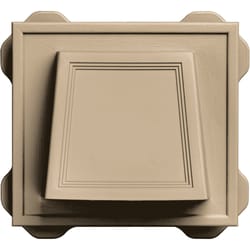 Builders Edge 7.6 in. H X 8.4 in. W Tan Vinyl Hooded Vent