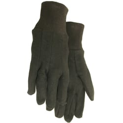 Midwest Quality Gloves L Jersey Brown Gloves