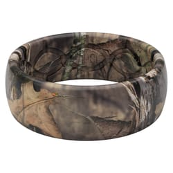 Groove Life Mossy Oak Unisex Original Camo Round Brown Ring Silicone Water Resistant Size 10