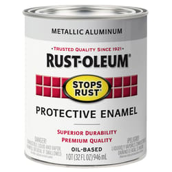 Rust-Oleum Stops Rust Indoor and Outdoor Aluminum Rust Prevention Paint 1 qt