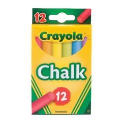 Crayola Nontoxic Assorted Color Chalk 12 pk